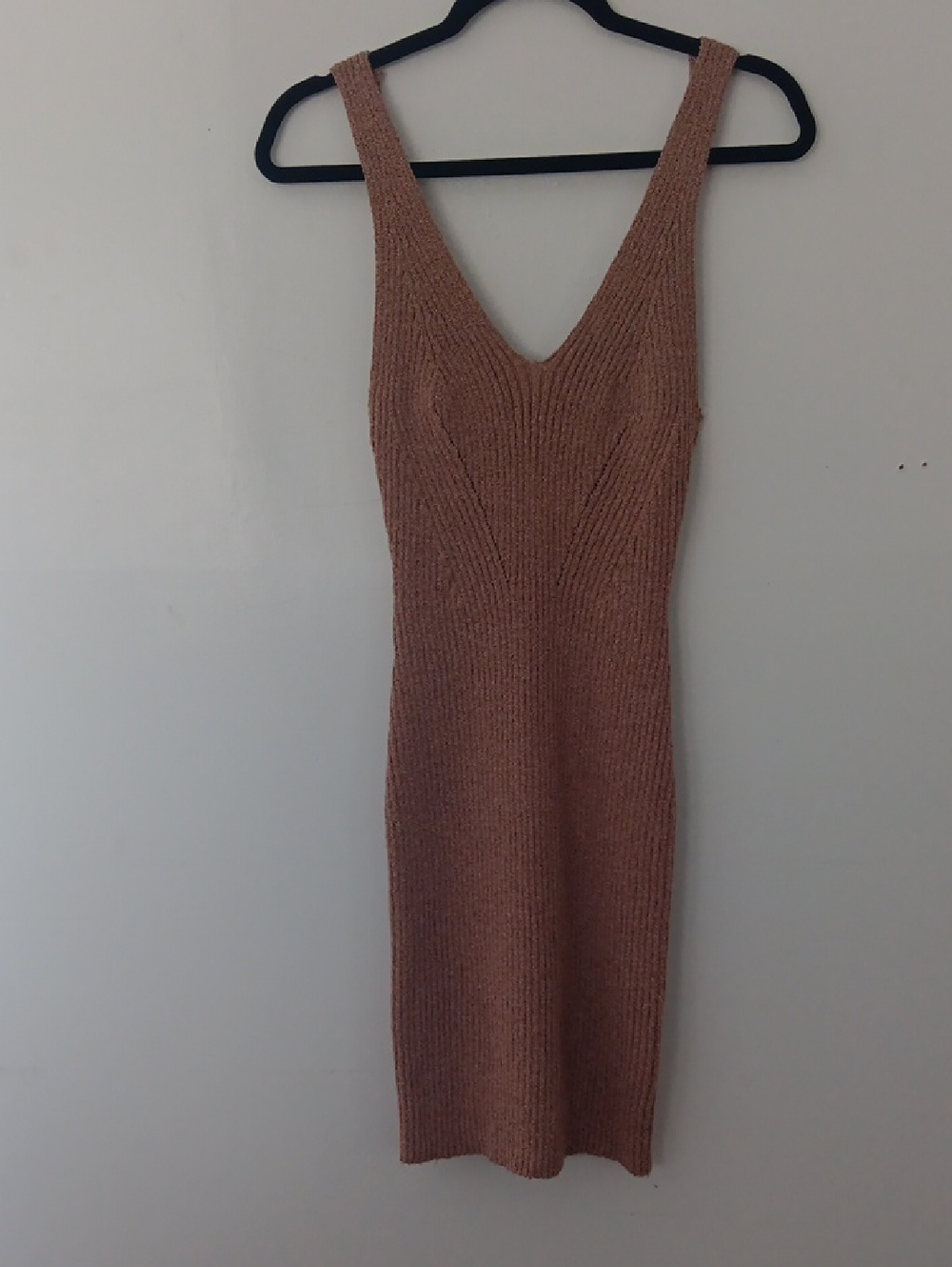 South Moon Under Juniper Blu  Sleeveless Knit V-Neck Knit  Dress #3659
